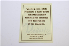 2022 Augusta National Delarte Hand Painted Clubhouse Member Gift - Made in Italy