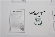 Dan Marino, David Duval, Robert Trent Jones & Paul Runyan Signed Augusta Scorecards JSA ALOA