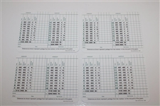 Dan Marino, David Duval, Robert Trent Jones & Paul Runyan Signed Augusta Scorecards JSA ALOA