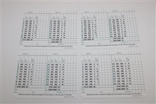 Charles Coody, Gary Player, Fuzzy Zoeller & Art Wall Signed Augusta Scorecards JSA ALOA