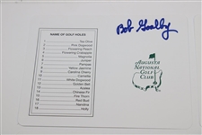 Fuzzy Zoeller, Bob Goalby, Nick Faldo, Larry Mize & Craig Stadler Signed Augusta Scorecards JSA ALOA