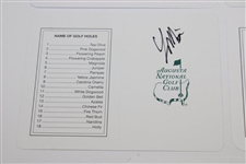Fuzzy Zoeller, Bob Goalby, Nick Faldo, Larry Mize & Craig Stadler Signed Augusta Scorecards JSA ALOA