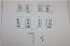 Billy Casper, Fuzzy Zoeller, Jack Burke, Craig Stadler & Gay Brewer Signed Augusta Scorecards JSA ALOA
