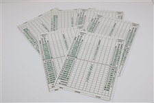 Tom McKnight(x2), Hank Kuehne, Matt Kuchar & Bill Lunde(2) Signed Oak Hill Scorecards JSA ALOA