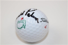 Arnold Palmer Signed Masters Logo Golf Ball 