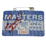 Fuzzy Zoeller Signed 1979 Masters Tournament Badge #17667 JSA ALOA