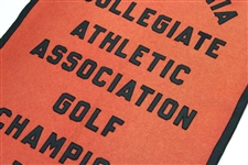 1953 California Collegiate Athletic Assoc. Golf Champions Banner Given to San Diego St
