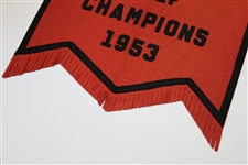 1953 California Collegiate Athletic Assoc. Golf Champions Banner Given to San Diego St