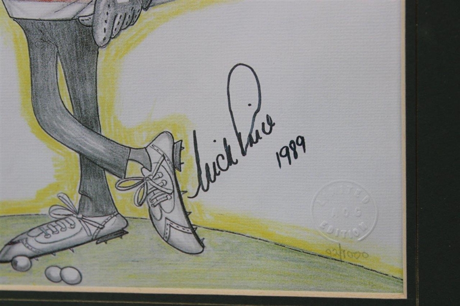 Nick Price Signed Ltd Ed Rafty Caricatures Print - Part of 1992 Grand Slam Winners Set JSA ALOA