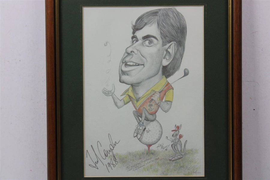 Fred Couples Signed Ltd Ed Rafty Caricatures Print - Part of 1992 Grand Slam Winners Set JSA ALOA