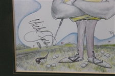Nick Faldo Signed Ltd Ed Rafty Caricatures Print - Part of 1992 Grand Slam Winners Set JSA ALOA