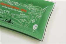 Tom Watson Signed 1975 British Open at Carnoustie Glass Dish JSA ALOA