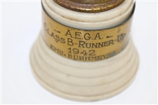 1942 A.E.G.A. Class B Runner-Up Trophy Won by Emil Bushmeyer