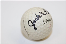 Jack Fleck Signed Titleist 3 Logo Golf Ball JSA #LL02862