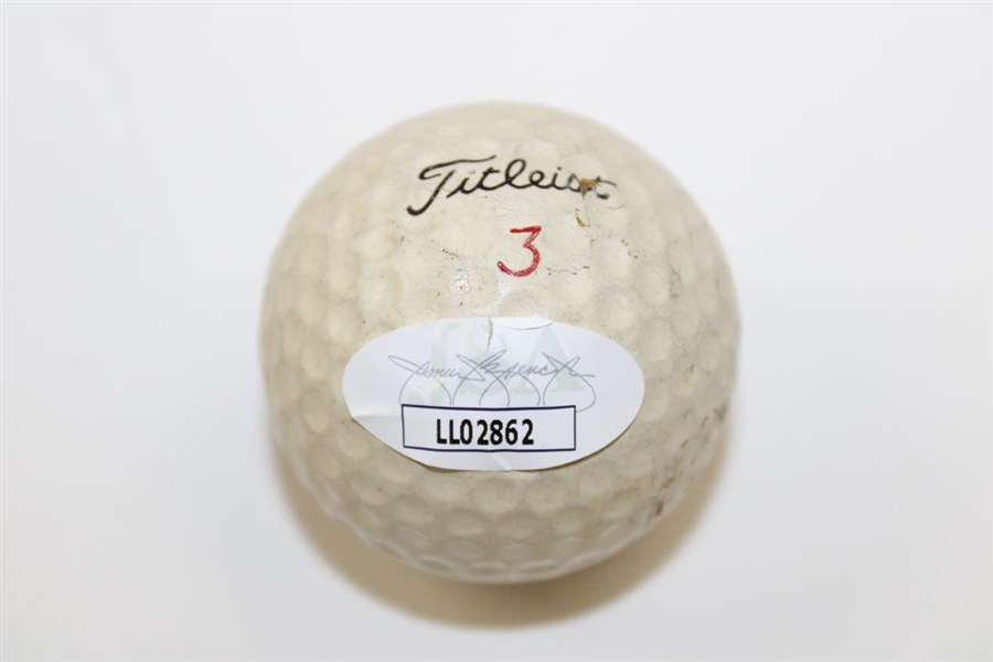 Jack Fleck Signed Titleist 3 Logo Golf Ball JSA #LL02862