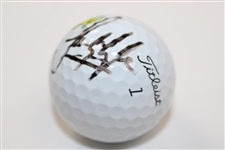 Sandy Lyle Signed Titleist Masters Logo Golf Ball JSA ALOA