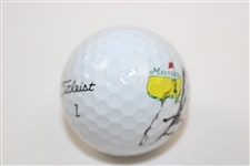 Sandy Lyle Signed Titleist Masters Logo Golf Ball JSA ALOA