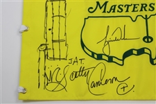 Tiger Woods Signed 2019 Masters Flag w/Scotty Cameron Drawing & Signature JSA #XX64206