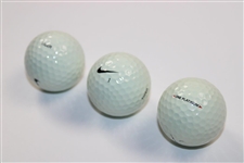Tiger Woods Dozen Prototype One Platinum with <> in Red Swoosh No. 1 Golf Balls in Box