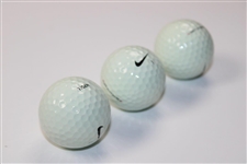 Tiger Woods Dozen Prototype One Platinum with <> in Red Swoosh No. 1 Golf Balls in Box