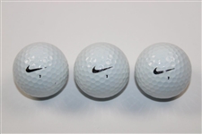 Tiger Woods Dozen Nike One Platinum Tour Prototype Golf Balls in Box