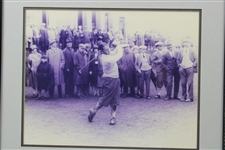 Bobby Jones B&W Follow Through Presentation Photo - Framed 