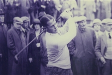 Bobby Jones B&W Follow Through Presentation Photo - Framed 