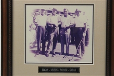 Hogan, Nelson, Palmer & Snead B&W Presentation Photo - Framed 