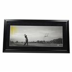 Tiger Woods Signed Panoramic "Sweet Swing" B&W Photo - Framed UDA #BAH89751