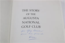 The Story Of The Augusta National Golf Club Signed & Inscribed by Clifford Roberts For Gay Brewer JSA ALOA
