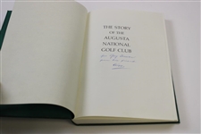 The Story Of The Augusta National Golf Club Signed & Inscribed by Clifford Roberts For Gay Brewer JSA ALOA