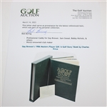 Gay Brewer's 1986 Masters Player Gift 'A Golf Story' Book by Charles Price
