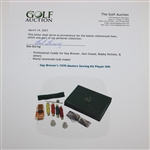 Gay Brewer's 1970 Masters Sewing Kit Player Gift