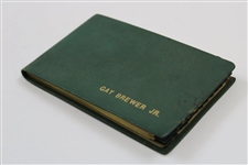 1967 Champion Gay Brewer's 1967 Masters Tournament Address Book Gift