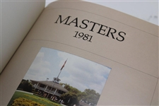 Gay Brewer’s 1981, 1982, 1983, 1984, 1988 & 1989 Masters Tournament Green Annual Books