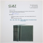 Gay Brewer’s 1981, 1982, 1983, 1984, 1988 & 1989 Masters Tournament Green Annual Books