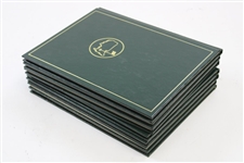 1990, 1991, 1992, 1994, 1995, & 1996 Masters Tournament Green Annual Books