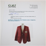 Gay Brewer's 1965 Hawaiian Open Champions Jacket - Designed by Ross Sutherland Waikiki, Hi.