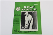 Ten (10) Various Golf World Magazines - 1952-1953 - Belonged to Mark McCormick