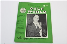 Ten (10) Various Golf World Magazines - 1952-1953 - Belonged to Mark McCormick