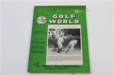 Ten (10) Various Golf World Magazines - 1952-1954 - Belonged to Mark McCormick