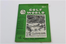 Ten (10) Various Golf World Magazines - 1952-1954 - Belonged to Mark McCormick