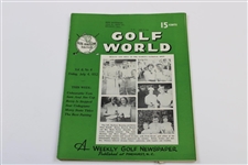 Ten (10) Various Golf World Magazines - 1952-1954 - Belonged to Mark McCormick