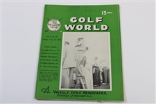 Ten (10) Various Golf World Magazines - 1952-1954 - Belonged to Mark McCormick