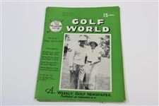 Ten (10) Various Golf World Magazines - 1952-1954 - Belonged to Mark McCormick
