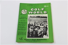 Ten (10) Various Golf World Magazines - 1953-1954 - Belonged to Mark McCormick