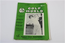 Ten (10) Various Golf World Magazines - 1953-1954 - Belonged to Mark McCormick