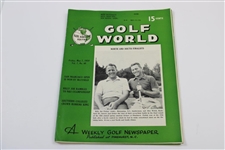 Ten (10) Various Golf World Magazines - 1953-1954 - Belonged to Mark McCormick