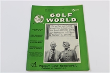 Ten (10) Various Golf World Magazines - 1953-1954 - Belonged to Mark McCormick