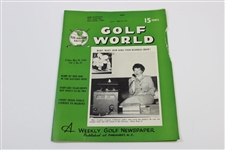 Ten (10) Various Golf World Magazines - 1953-1954 - Belonged to Mark McCormick